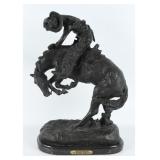 Frederic Remington Rattlesnake Bronze Sculpture