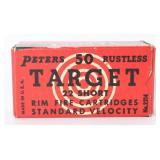 50 Peters Target Standard Velocity Ammo .22 Short