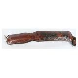 A Tooled Brown Leather Padded Rifle Sling