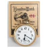 Hamilton Grade 992B Railway Jewel Pocket Watch Box