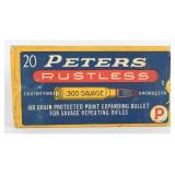17 Rds Peters Rustless Fire Ammo .300 Savage