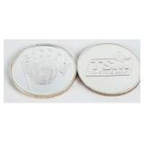 2 1 oz .999 Silver Soccer Tri-State Mint Designs