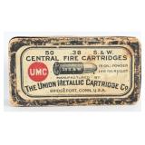 50 Union Metallic Cartridge .38 S&W Fire Ammo