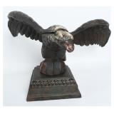 American Painted Cast Iron Bank Pedestal Base