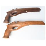Pair Hand-Crafted Wooden Rubber Band Pistols