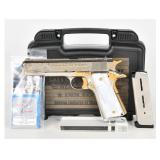 Charlie Kirk Engraved M1911-A1 Pistol .45 ACP Gold