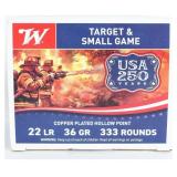 Winchester USA 250 Years 5 9 333 Rds Ammo .22 LR