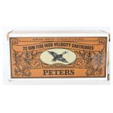 264 Rds Peters HV Solid Point Ammo .22 LR