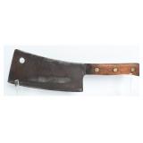 Antique Foster Bros. Carbon Steel Meat Cleaver