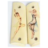 1 Pair 1911-Style Synthetic Grips Pin-Up Artwork