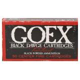 50 rds  44-40 WCF Goex Black Dawge