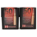 20 rds Hornady 50BMG 750GR AMAX  8270: sealed