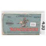 50 Rounds Of Winchester .44 WCF Ammunition