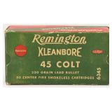 50 Rounds Of Remington .45 Colt Ammunition