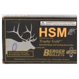 20 brass casings HSM 6.5 Rem Mag