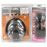 Champion Zebra Slim Earmuffs and Bullistic Shootin