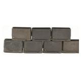 (7) M1 GARAND 8RD CLIPS WWII PRODUCTION- coded B
