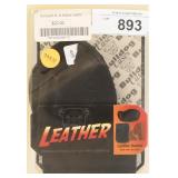 Bulldog MLBL-M Molded Leather Holster- Black