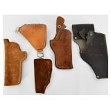 Lot of 5 Various Leather Holsters