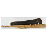 Lot of 1 Soft Padded Rifle Case & 1 Leather
