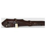 Triple K Dark Brown Leather Rifle Scabbard