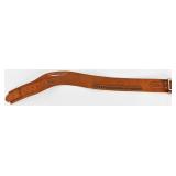 Brown Leather Waist Belt Size 28"- 32"