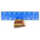 LOT OF 5 - 7.62X38 BALL ROUNDS
