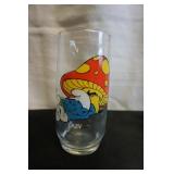 Vtg Smurf Lazy Glass 1987