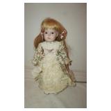Porcelain Doll with Stand