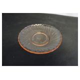 Vtg Arcoroc France Rosaline Pink Swirl Saucer