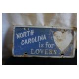 North Carolina is for Lovers License Plate