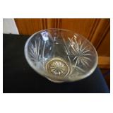 Vtg Anchore Hocking Pressed Glass Sm Bowl