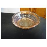 Vtg Pink Depresion Glass Bowl