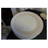 Collection of 8 Vtg Lyngby Lotus Porcelain Plates