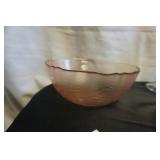 Vtg Arcoroc Luminarc Rosaline Pink Glass Bowl