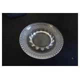 Vtg Hobnail Clear Glass Ashtray
