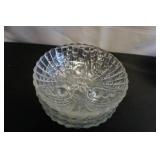 4 Anchor Hocking Sm Footed Dessert Bowls