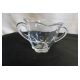Vtg Duncan Miller Canterbury Clear Glass Creamer