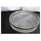 Divided Bowl w/silver plate trim