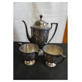 Westminister Tea Set Silver Plate