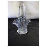 Etched Flower Mini Glass Baskets