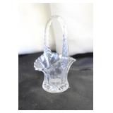 Etched Flower Mini Glass Baskets