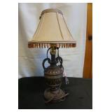 Heavy Ornate Lamp w/shade