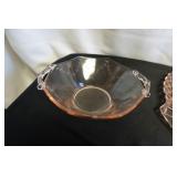Vtg Pink Depression Glass Serving Dish