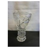 Vtg Lead Crystal Vase Star of David