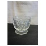 Vtg Indiana Glass Diamond Point Clear Bowl