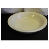 Vtg Beige Pottery Bowl