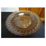 Vtg Pink Depression Glass Bowl