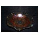 Jeanette Glass Marigold Irisdescent Carnival Bowl