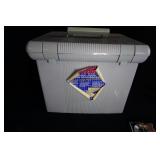 Blue Plastic Storage File Box